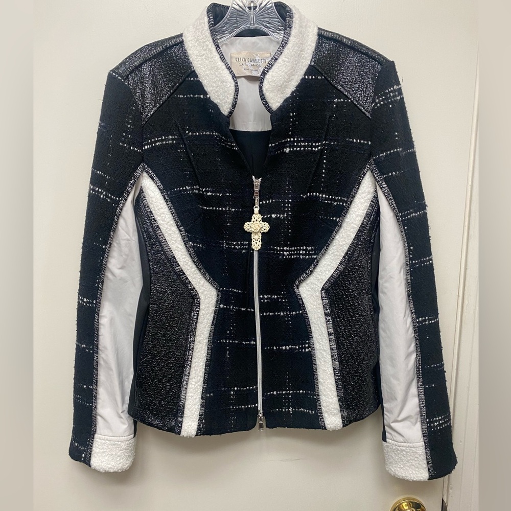 Elisa Cavaletti Black and White Jacket